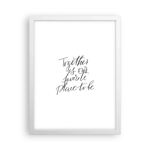 Plagát v bielom ráme - Cítite to tiež? - 30x40 cm