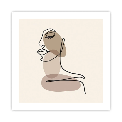 Plagát - Určitá línia krásy - 50x50 cm