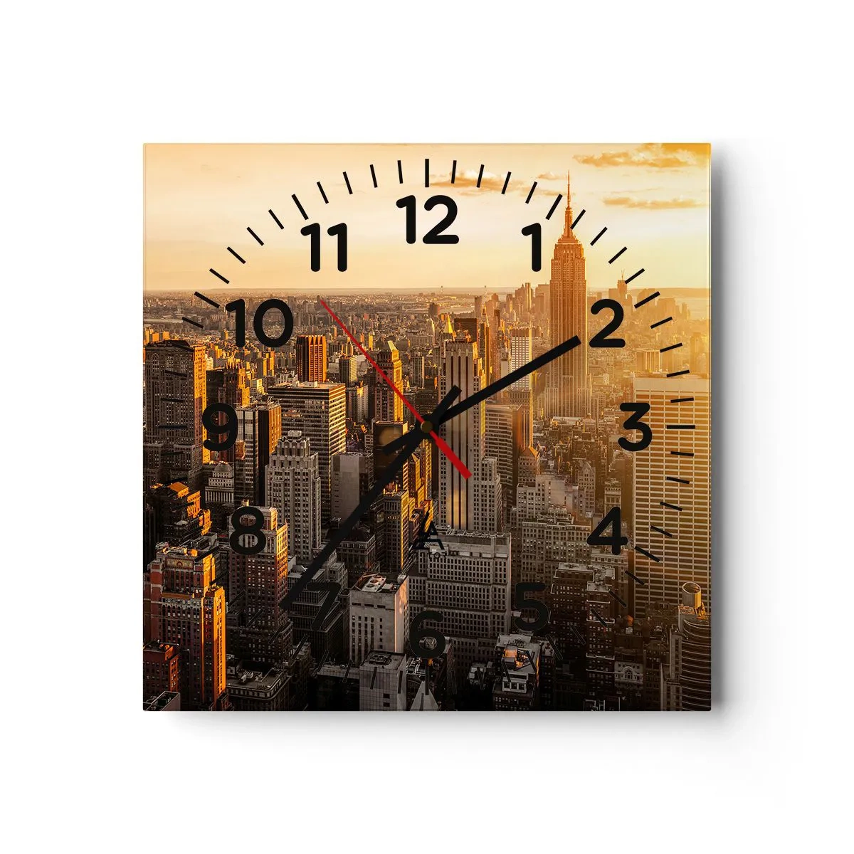 Nástenné hodiny - Rast na slnku - 30x30 cm