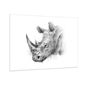 Obraz na skle - Africký portrét - 100x70 cm