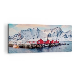 Obraz na plátne - Severné útočisko - 100x40 cm