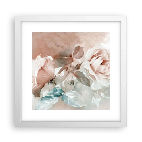 Plagát v bielom ráme - Duch romantizmu - 30x30 cm