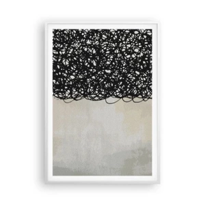 Plagát v bielom ráme - Víriace abstrakcie - 70x100 cm