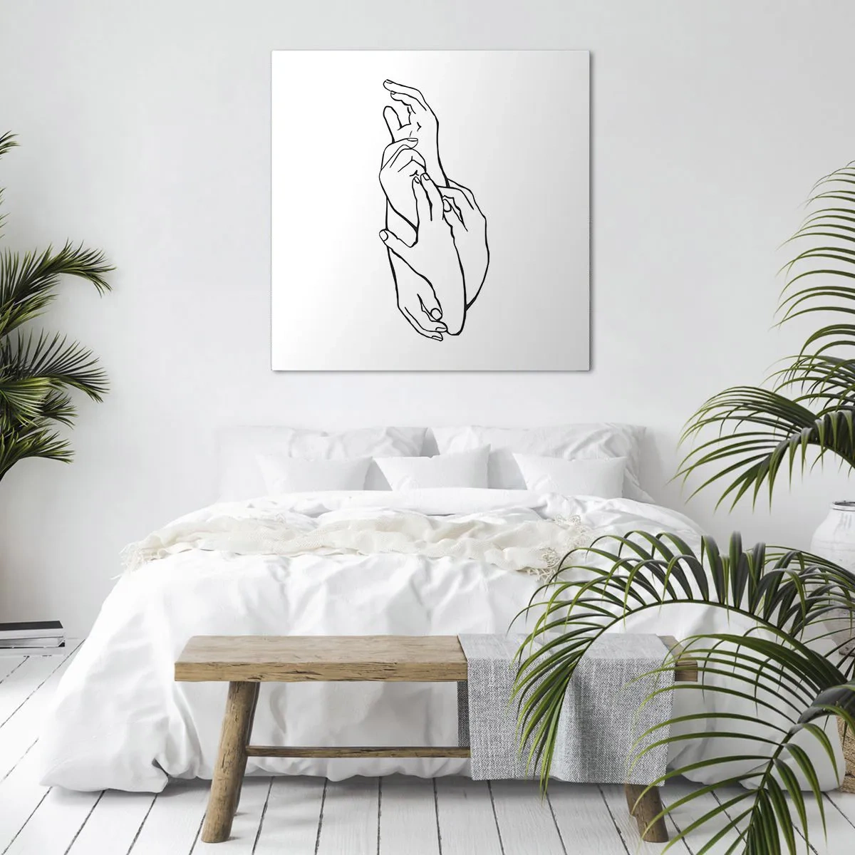 Obraz na plátne - Dobrý dotyk - 70x70 cm