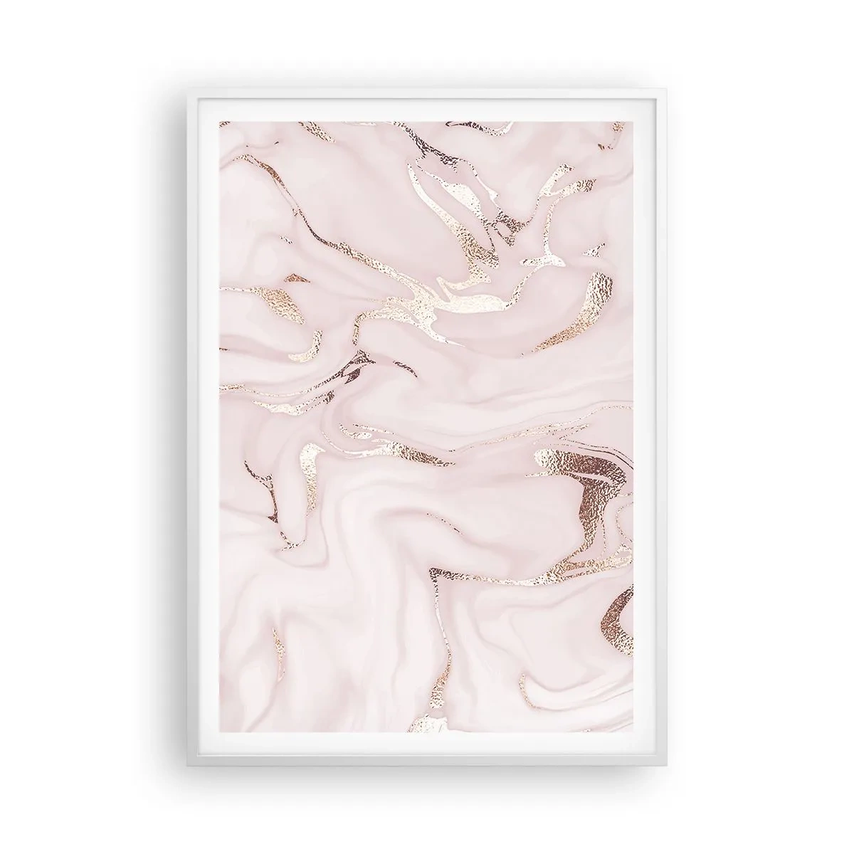 Plagát v bielom ráme - V ružovom šialenstve - 70x100 cm