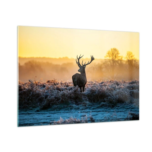 Obraz na skle - Korunovaný na svojom panstve - 100x70 cm