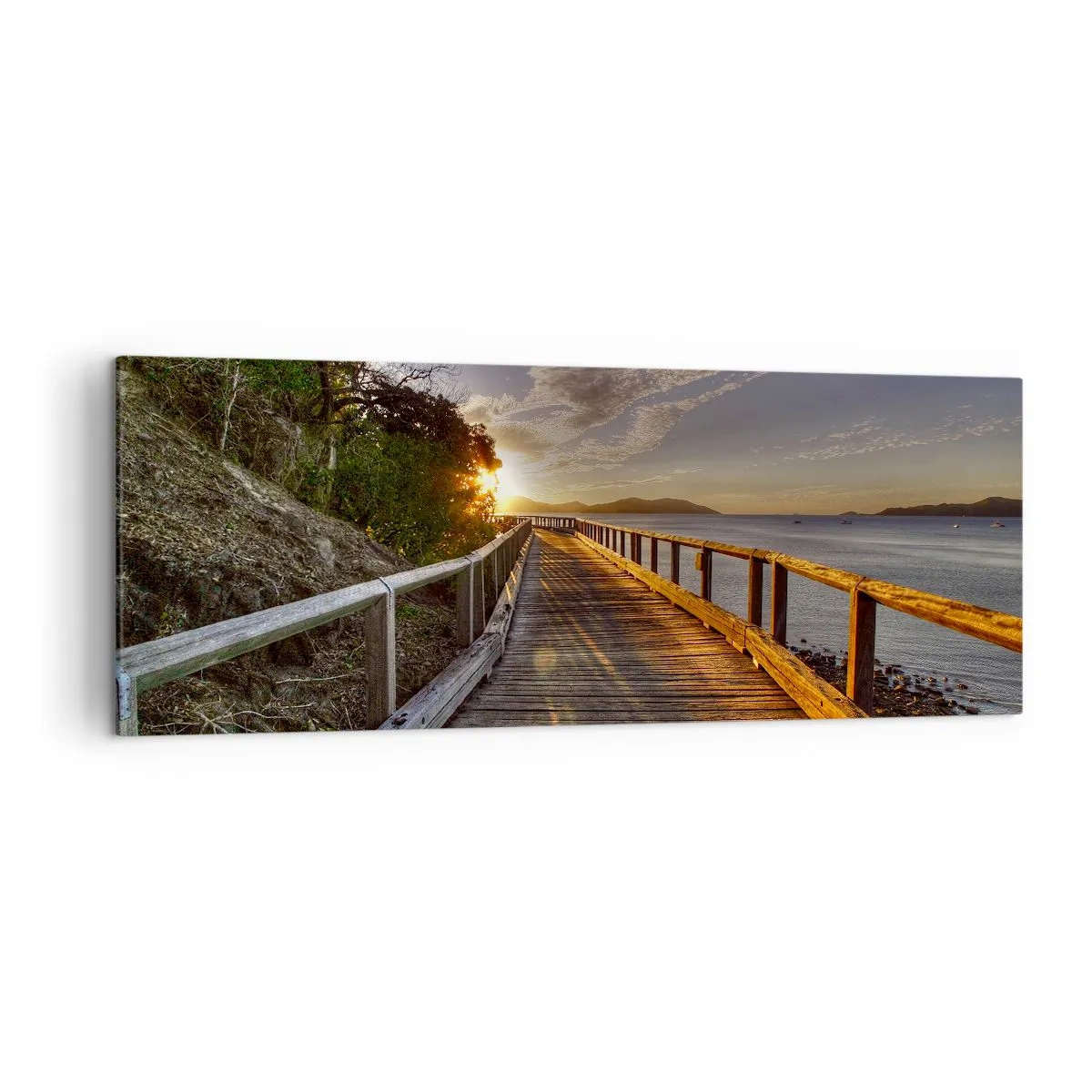 Obraz na plátne - Ísť, stále ísť smerom k slnku - 140x50 cm