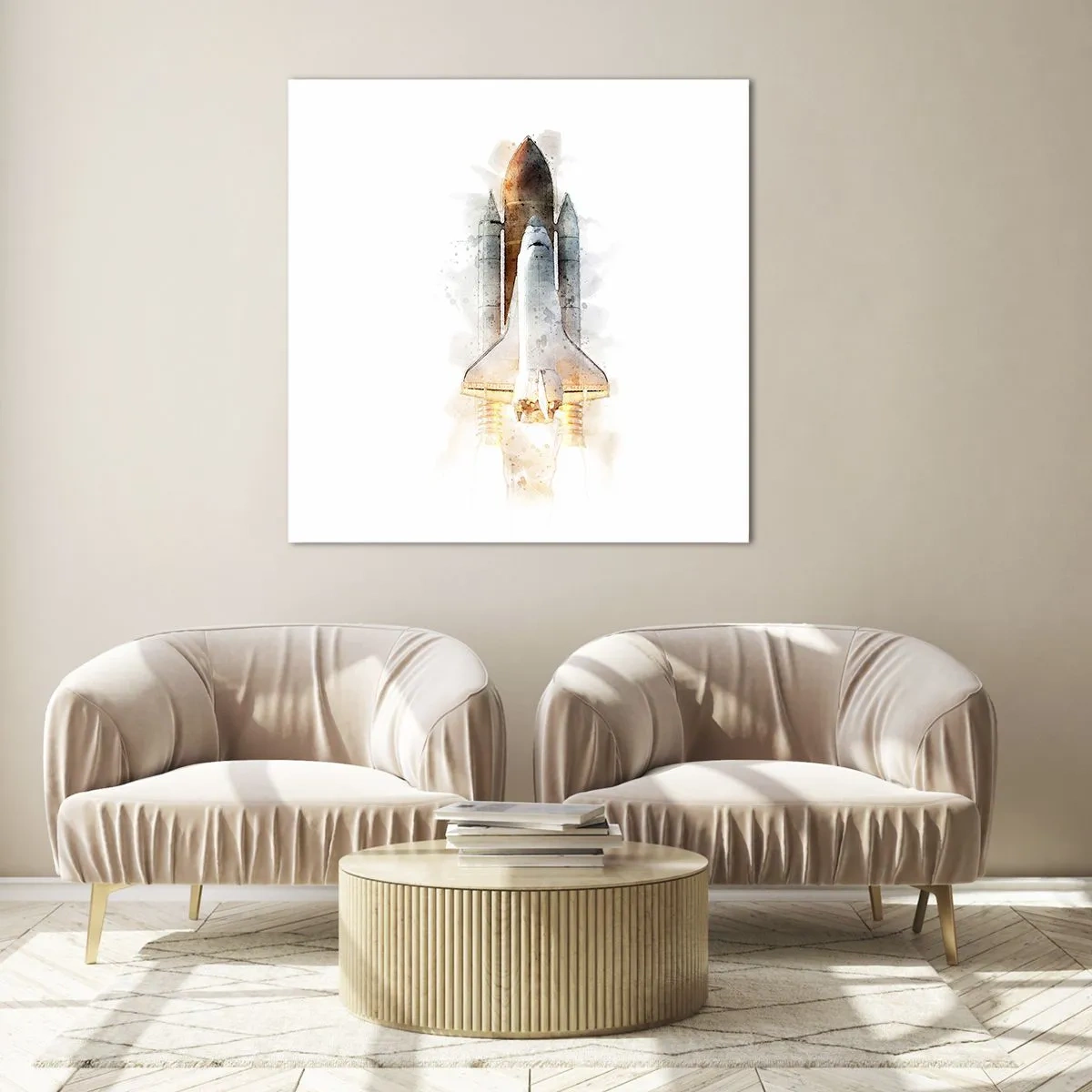 Obraz na skle - Prieskumníci do toho - 70x70 cm