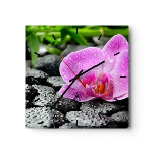 Nástenné hodiny - Ako otvorené srdce - 30x30 cm