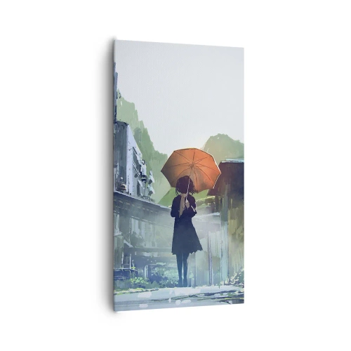 Obraz na plátne - Oživujúci dážď - 65x120 cm