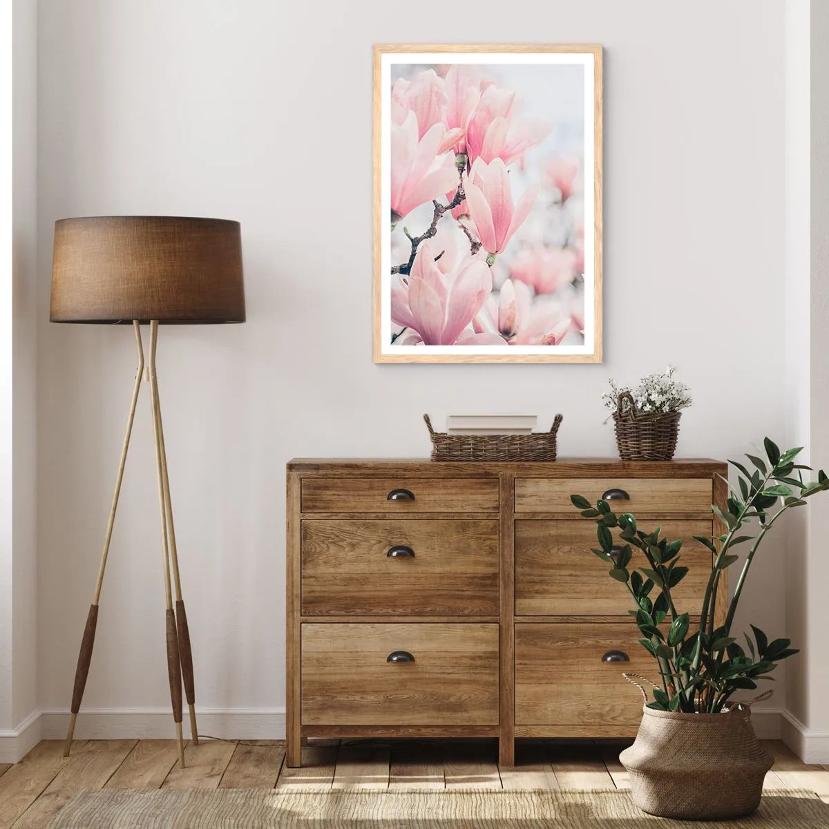 Plagát v ráme zo svetlého duba - Ideál jemnosti - 61x91 cm