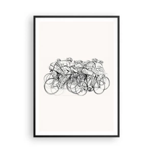 Plagát v čiernom ráme - Spoločne v tíme - 70x100 cm