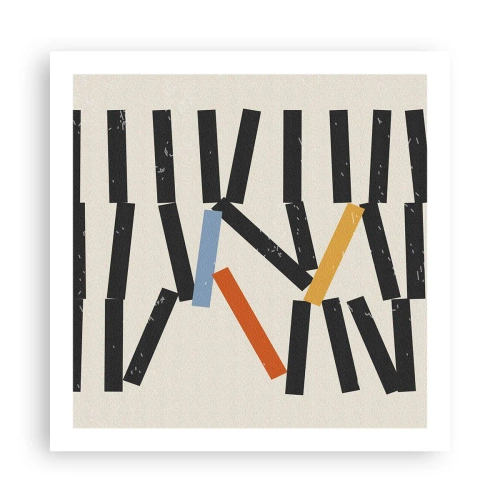 Plagát - Domino – kompozícia - 60x60 cm