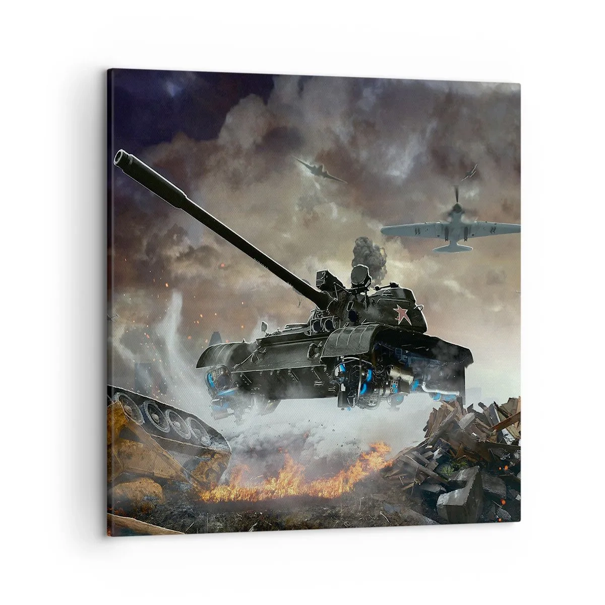 Obraz na plátne - Bitka je hrozná a krásna - 50x50 cm