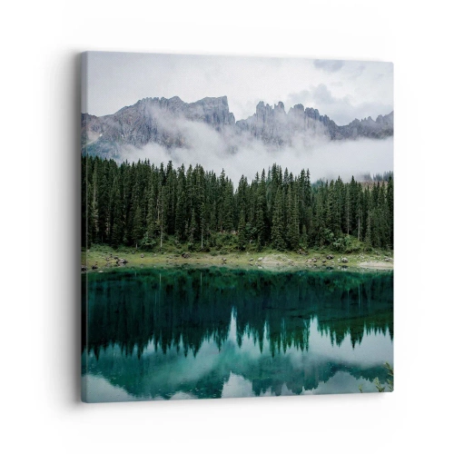 Obraz na plátne - Ticho, ticho, neprebuďme spiacu vodu…. - 40x40 cm