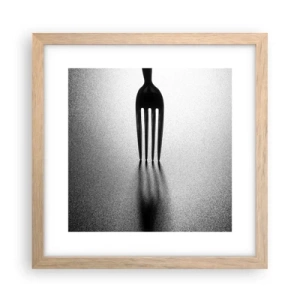 Plagát v ráme zo svetlého duba - Svetlo a tieň - 30x30 cm