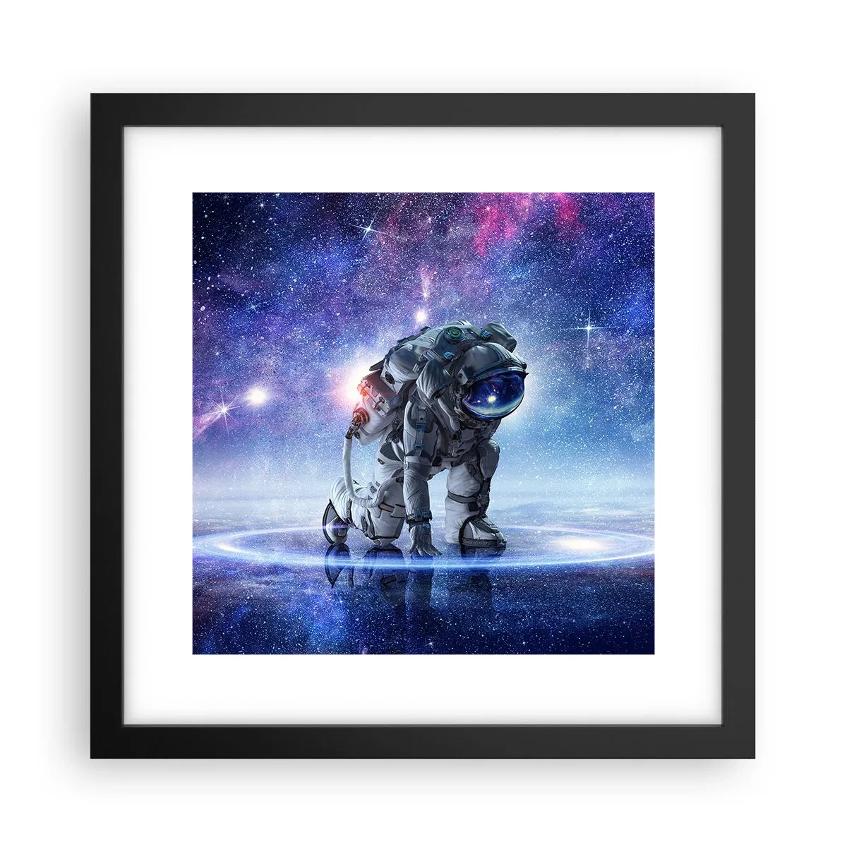 Plagát v čiernom ráme - Hviezdne nebo nado mnou - 30x30 cm