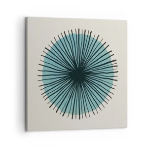 Obraz na plátne - Žiariaca modrá - 50x50 cm