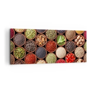 Obraz na plátne - Všetky chute sveta - 100x40 cm