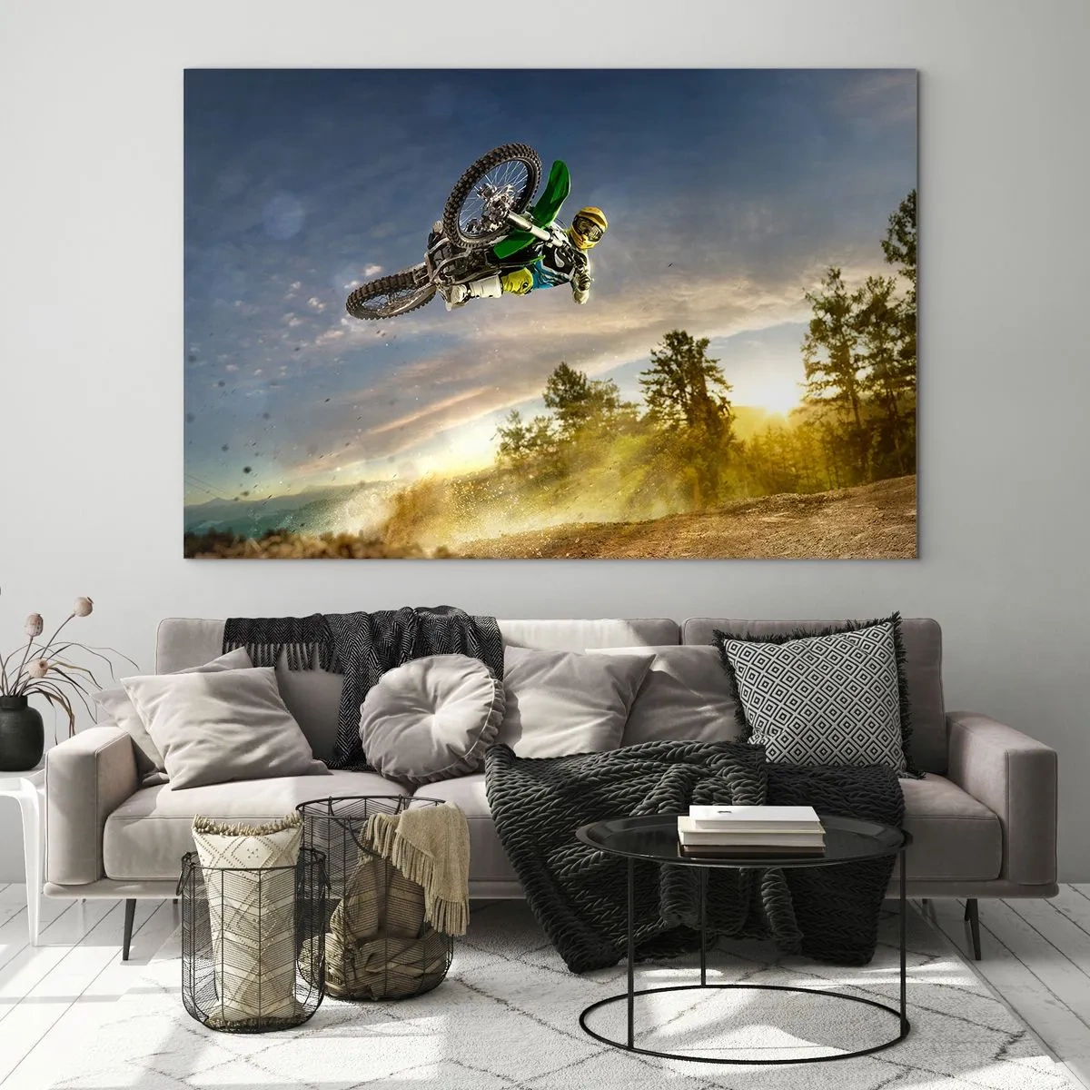 Obraz na skle - Zapni emócie! - 120x80 cm