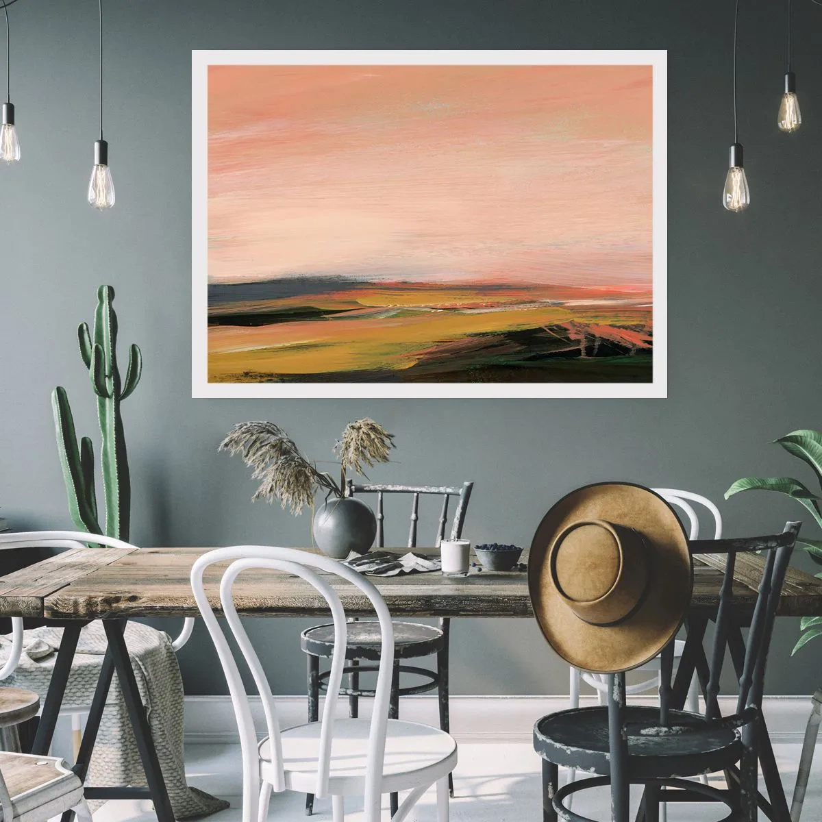 Plagát - V ružových tónoch - 50x40 cm