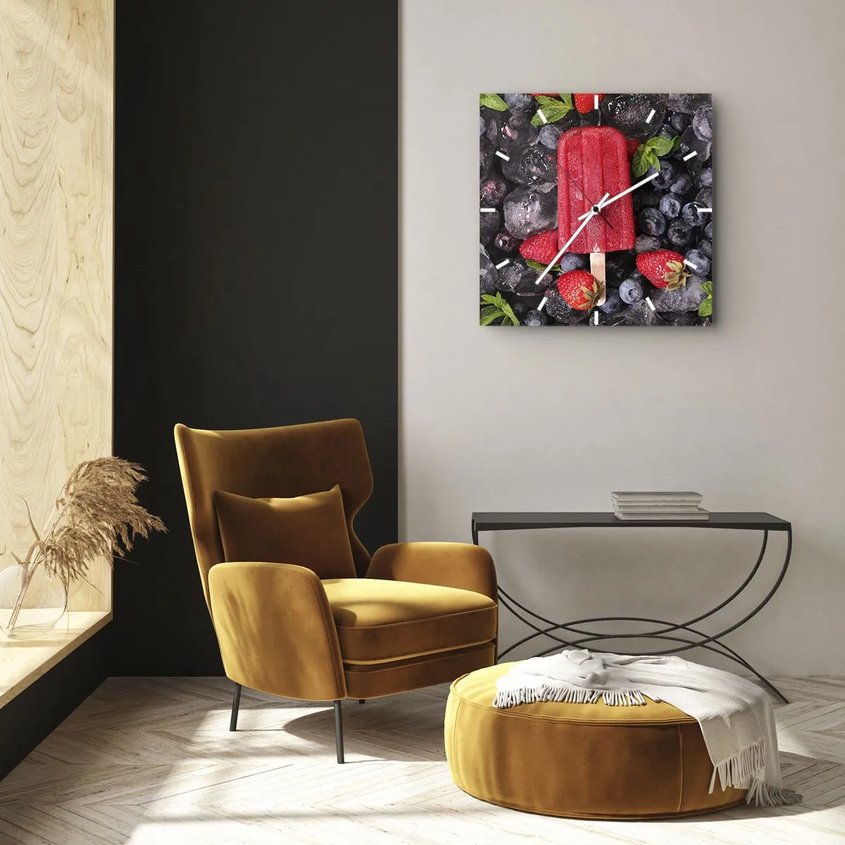Nástenné hodiny - Chuť horúceho leta - 30x30 cm