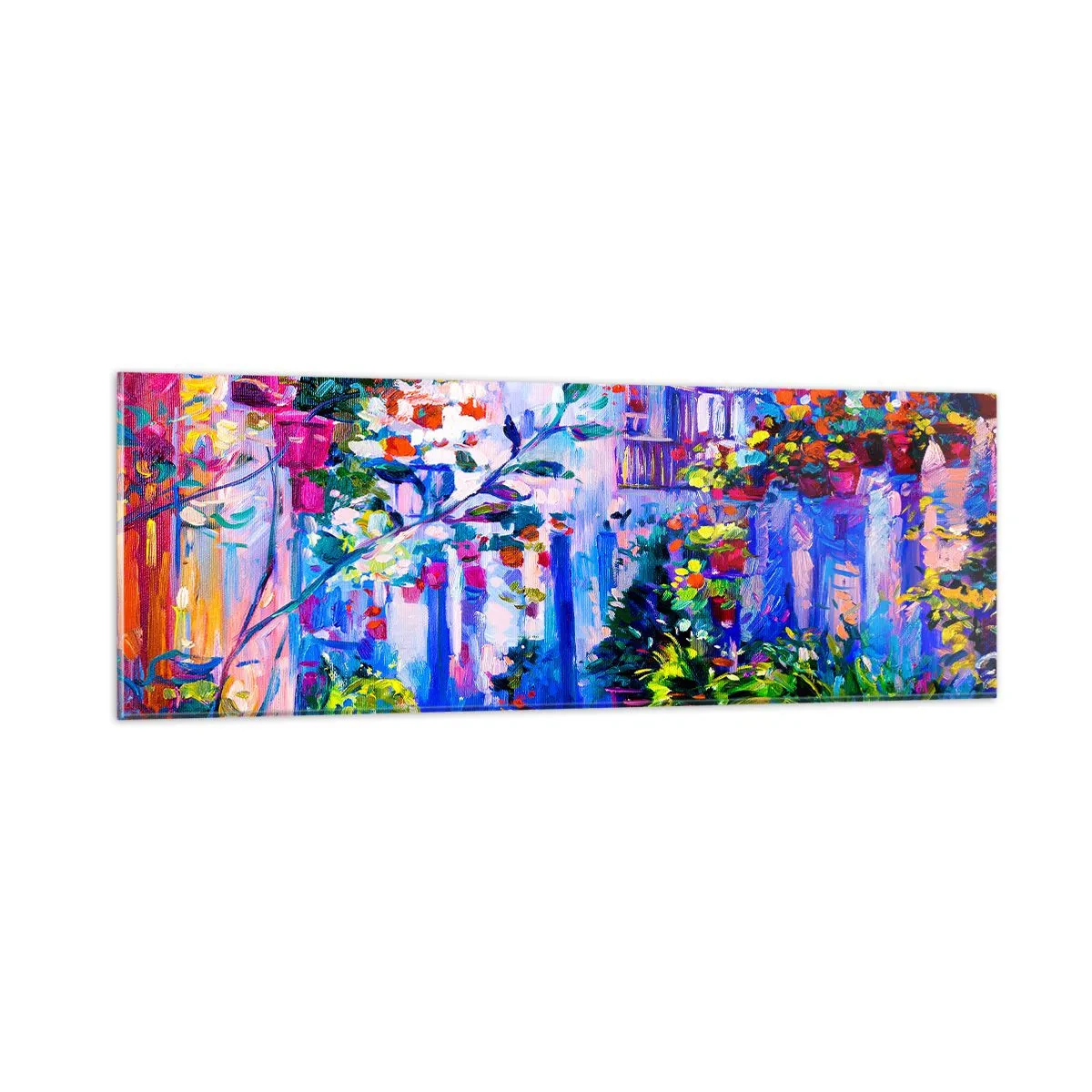 Obraz na skle - Impresia - talianska ulička - 90x30 cm
