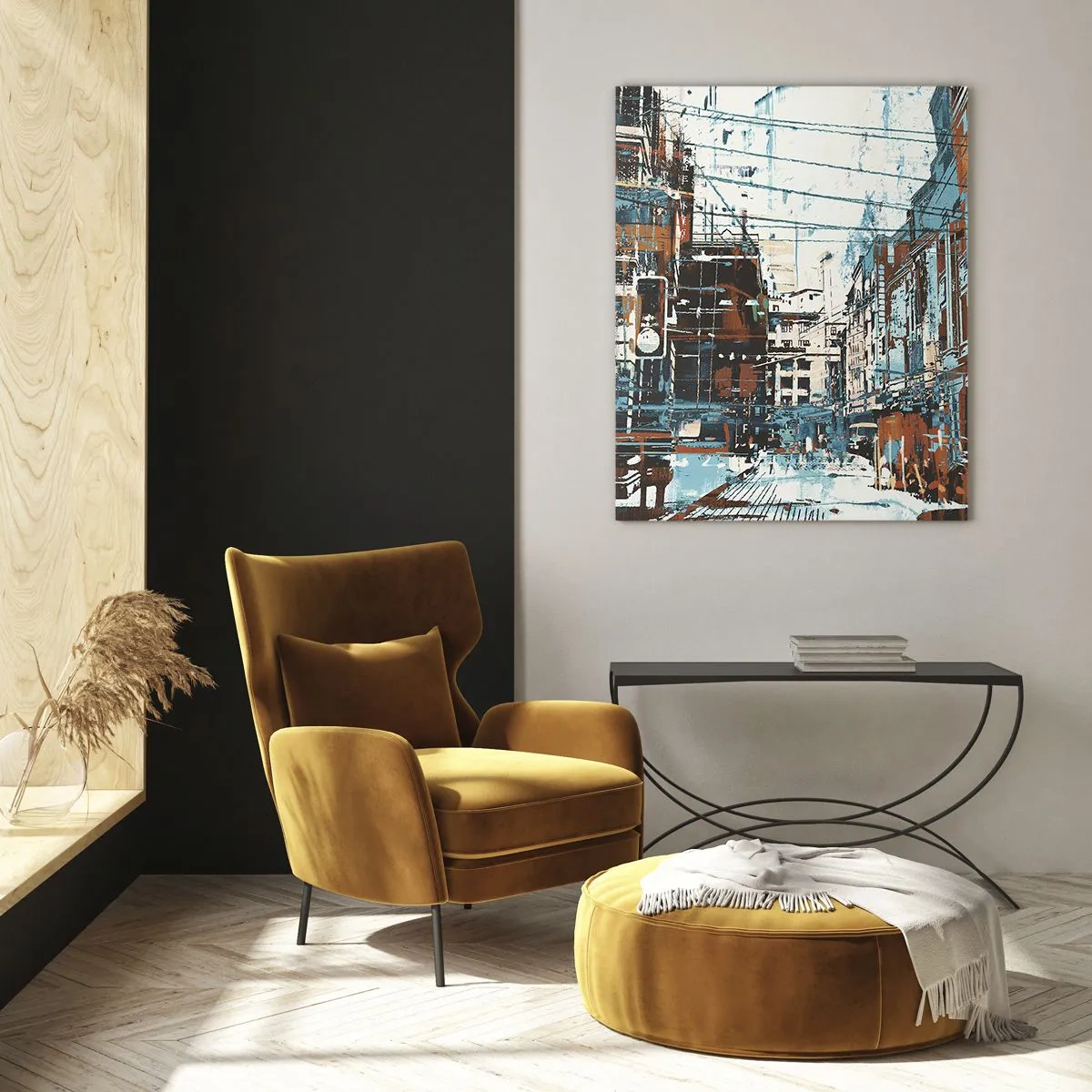 Obraz na skle - Zdolaný mestský chodník - 50x70 cm