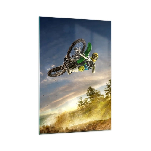 Obraz na skle - Zapni emócie! - 70x100 cm