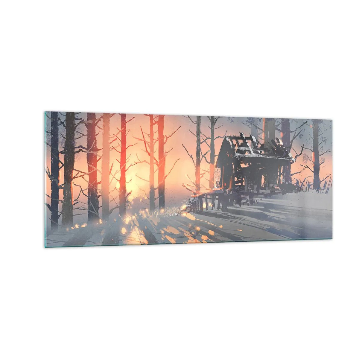 Obraz na skle - Pozerá sa tu iba slnko - 100x40 cm