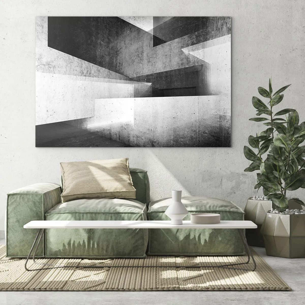 Obraz na skle - Štruktúra priestoru - 120x80 cm