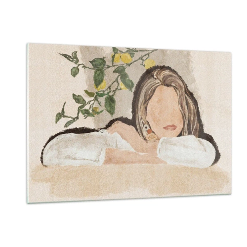 Obraz na skle - Kráska z juhu - 120x80 cm