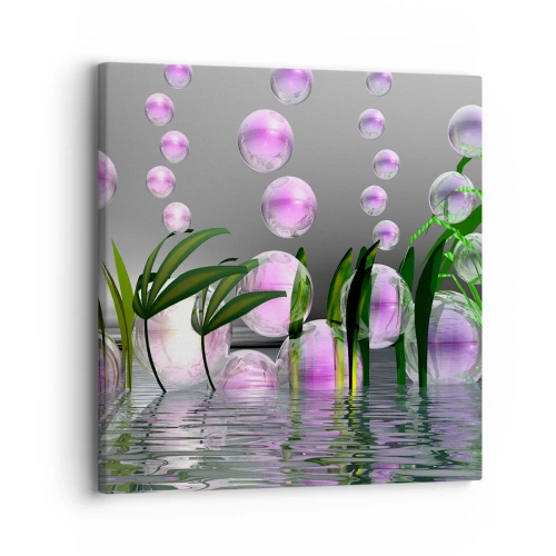 Obraz na plátne - Reflexná kompozícia ľahkosti a života - 30x30 cm