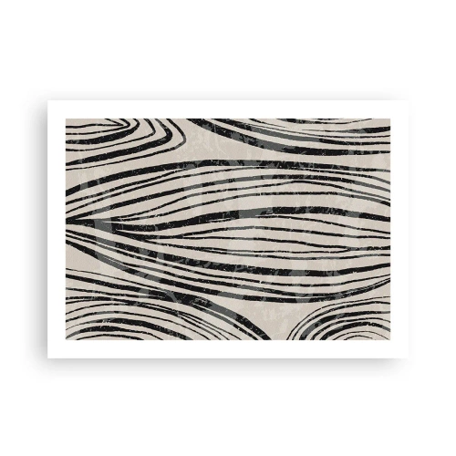 Plagát - Močiar s líniami - 70x50 cm