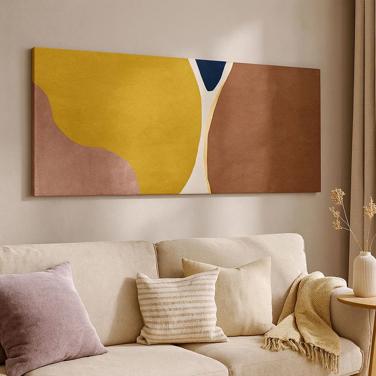 Obraz na plátne - Abstrakcia – miesto v priestore - 100x40 cm