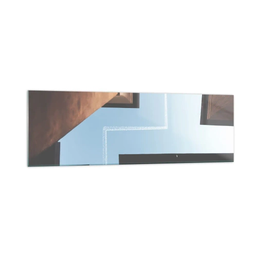 Obraz na skle - Nad mestským labyrintom - 160x50 cm