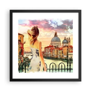 Plagát v čiernom ráme - Pokiaľ dobrodružstvo, tak len v… - 40x40 cm