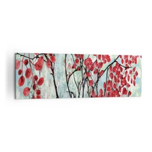 Obraz na plátne - Strom v šarlátovej - 160x50 cm