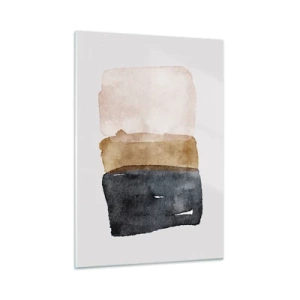 Obraz na skle - Kompozícia zemitých farieb - 50x70 cm