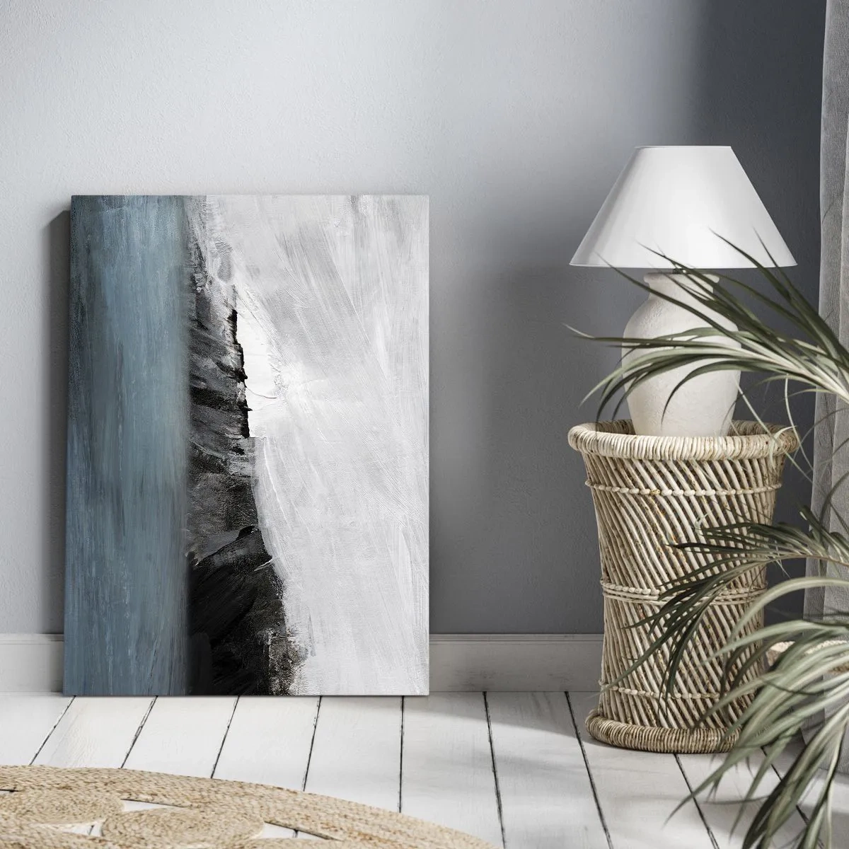 Obraz na plátne - Voda – zem: stret živlov - 65x120 cm