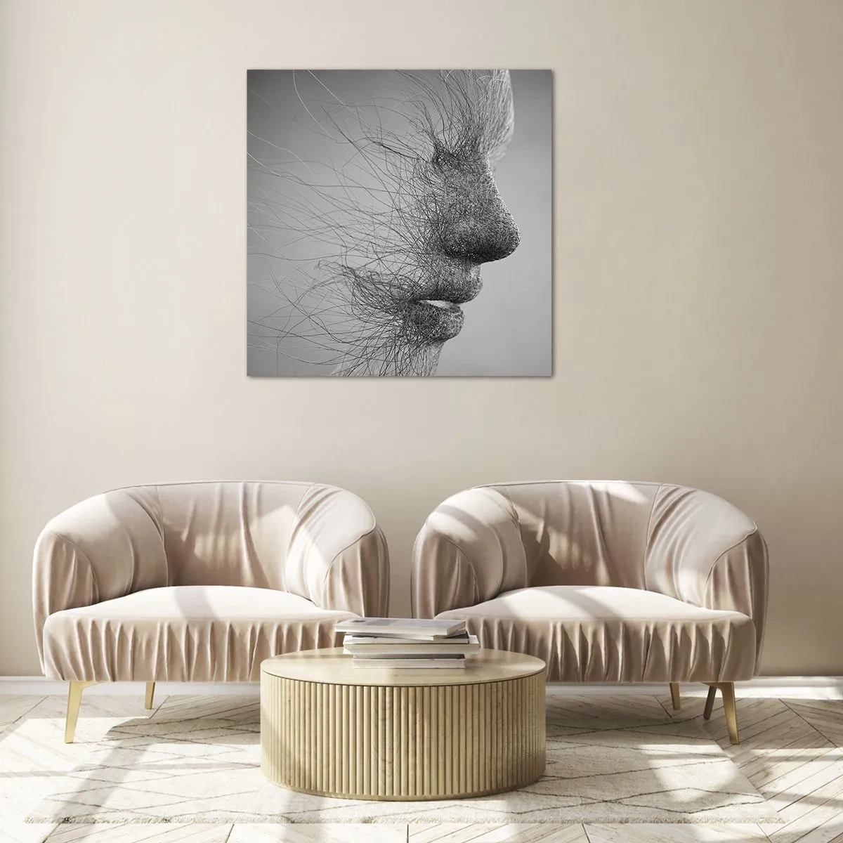 Obraz na skle - Duch vetra - 70x70 cm