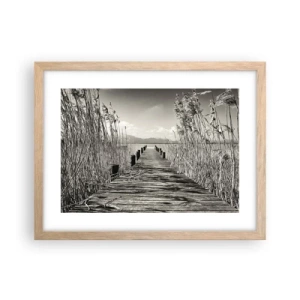 Plagát v ráme zo svetlého duba - V ústraní tráv - 40x30 cm