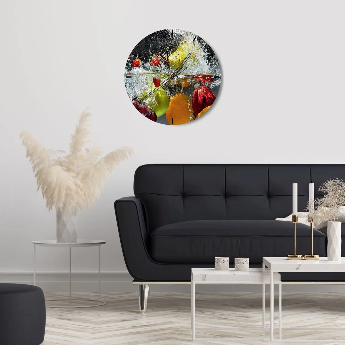 Nástenné hodiny - Ovocné osvieženie - 30x30 cm