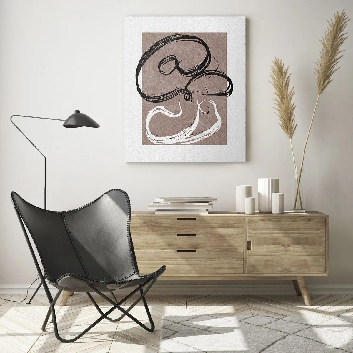 Obraz na skle - Kompozícia – hľadanie úplnosti - 50x70 cm