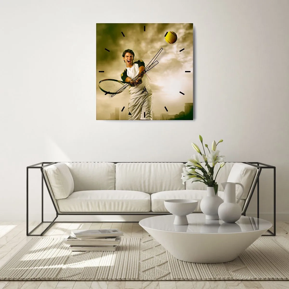 Nástenné hodiny - Energia a radosť - 30x30 cm