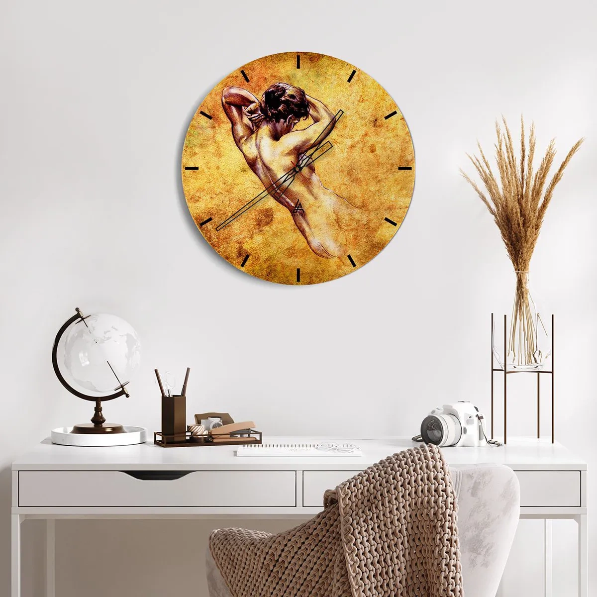 Nástenné hodiny - Odhalené, ale stále tajomstvo - 30x30 cm