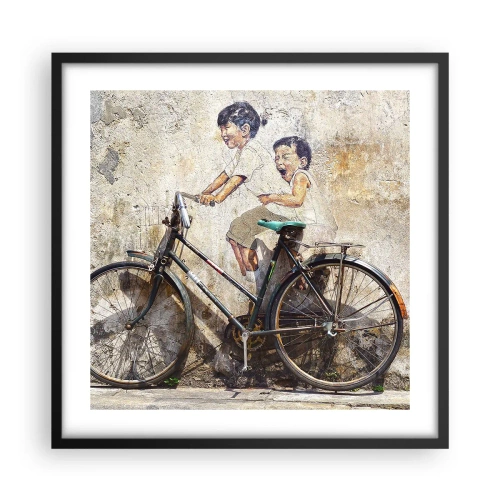 Plagát v čiernom ráme - Pravda alebo klam? - 50x50 cm