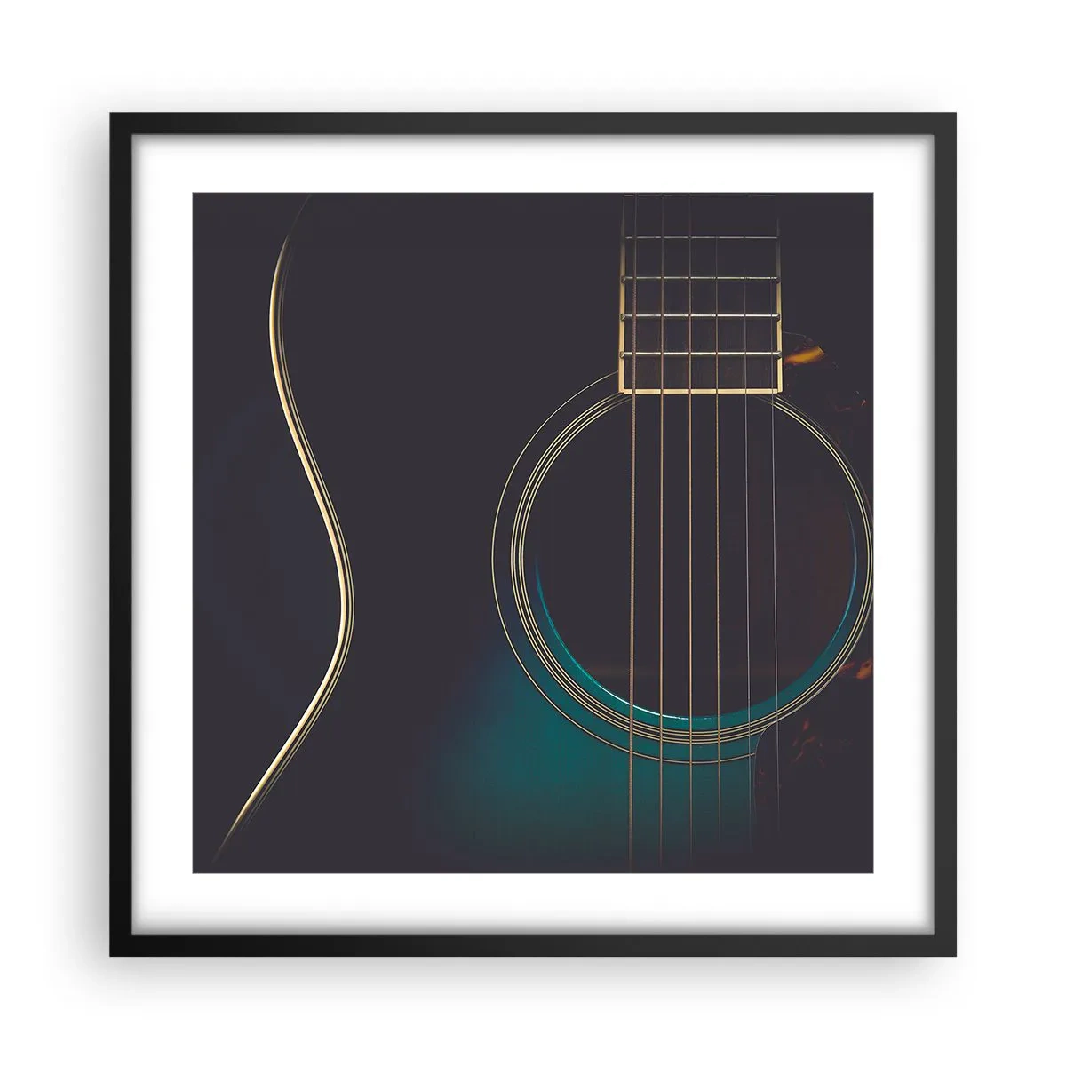 Plagát v čiernom ráme - Okamih, než to zaznie - 50x50 cm