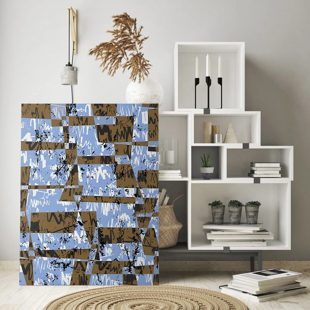 Obraz na skle - Neľudová vystrihovačka - 70x100 cm