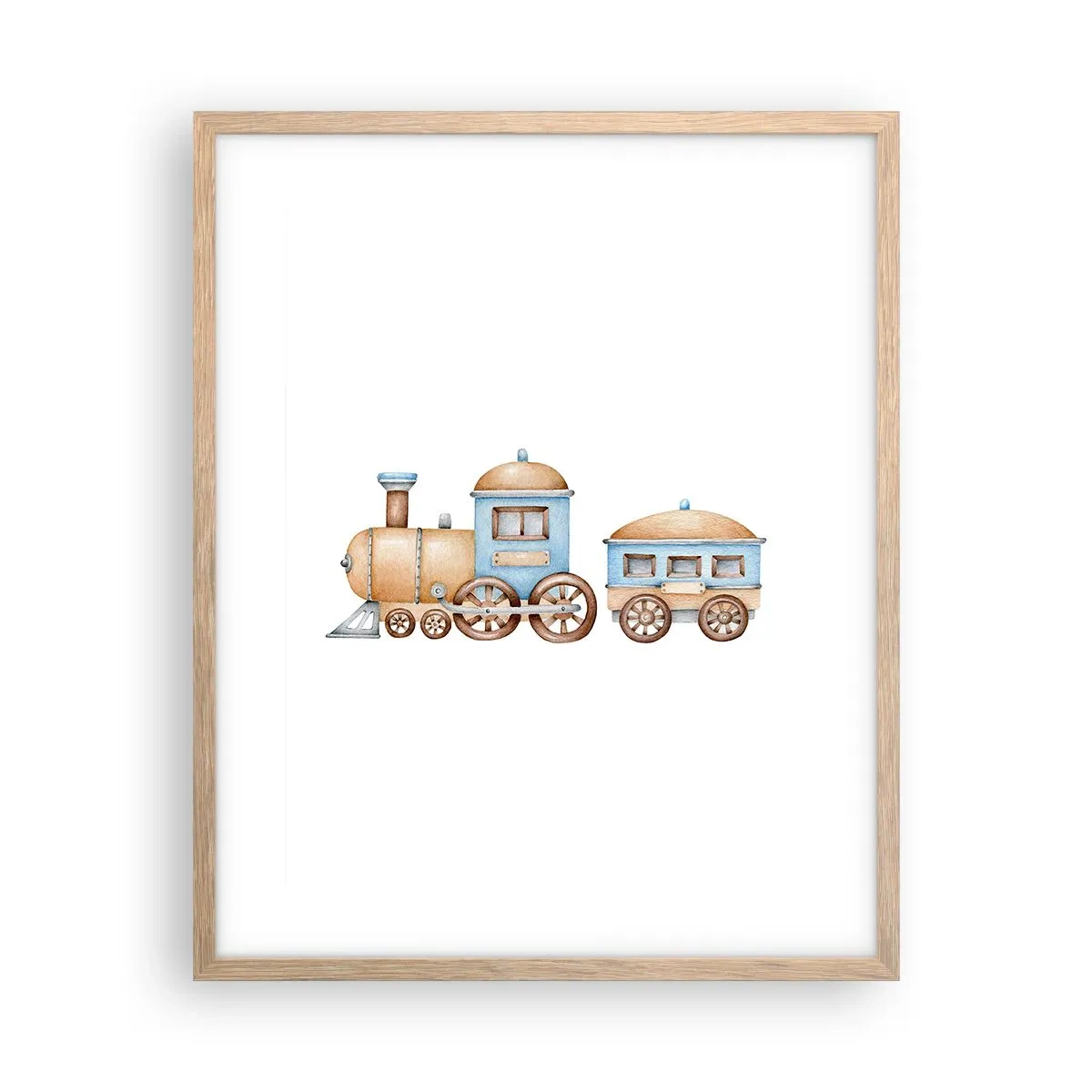 Plagát v ráme zo svetlého duba - Na dráhe stojí… - 40x50 cm